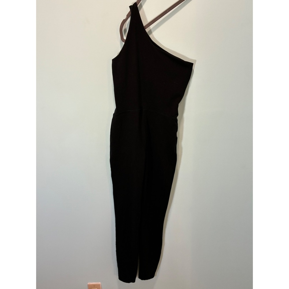 Old Navy Active PowerChill One Shoulder Jumpsuit Black Small Go-Dry Athleisure